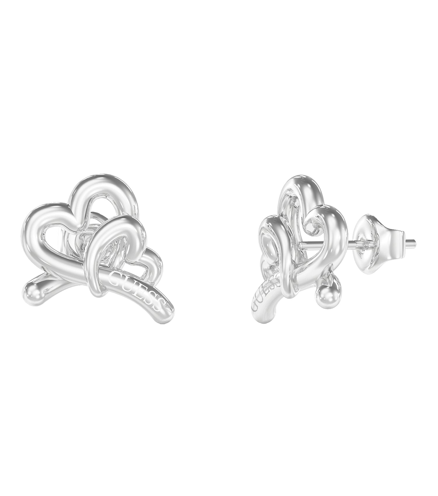 Ladies Love Bites Earrings Silver Steel