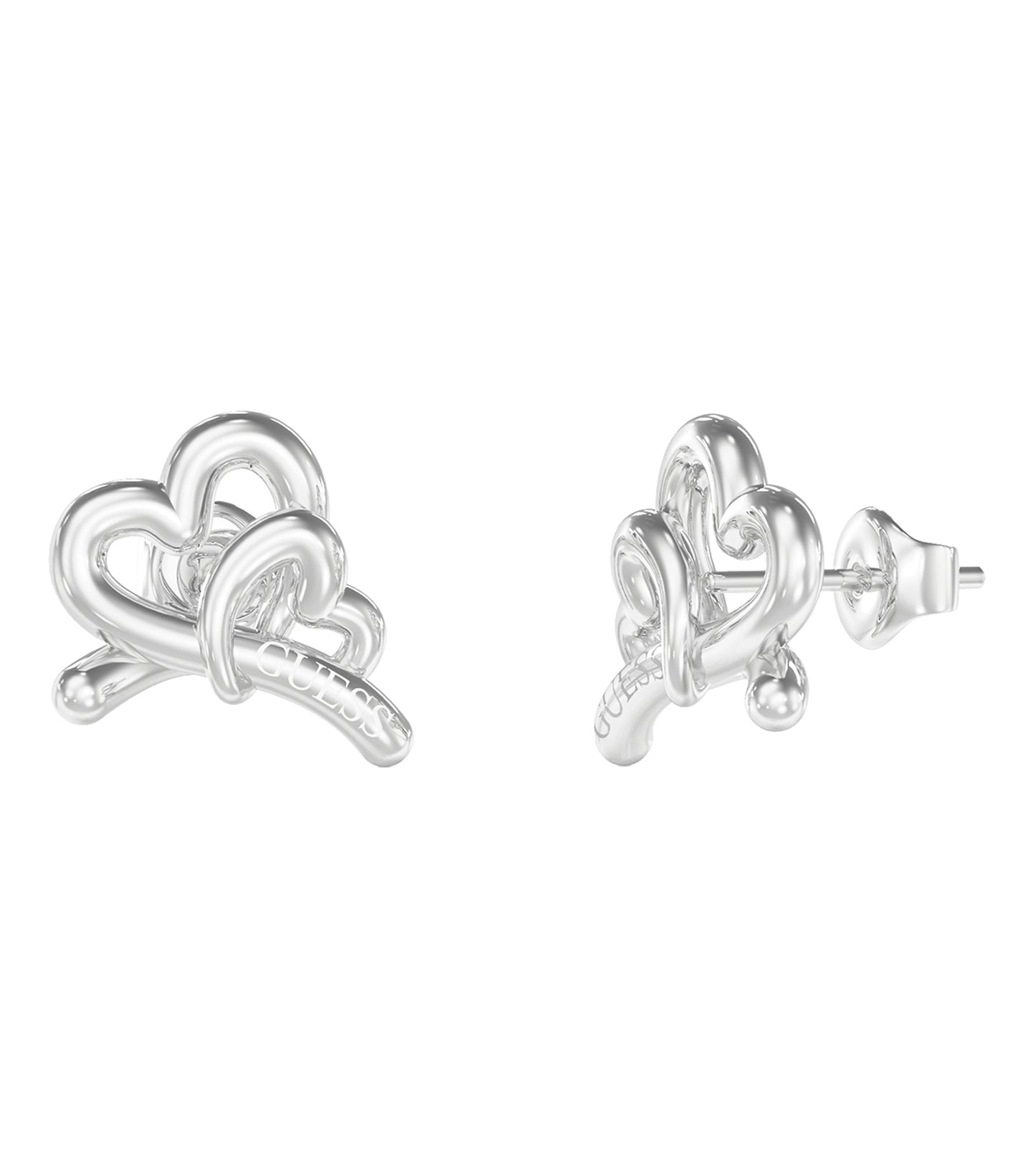 Ladies Love Bites Earrings Silver Steel