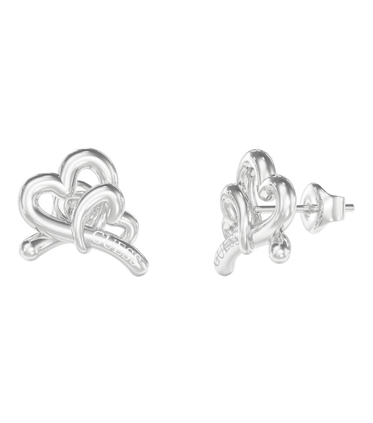 Ladies Love Bites Earrings Silver Steel