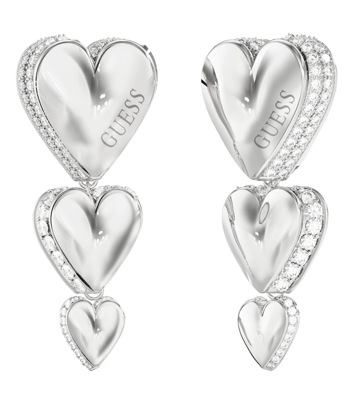 Ladies By Your Side Earrings Silver Steel