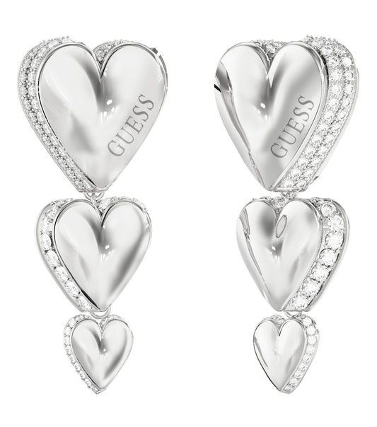 Ladies By Your Side Earrings Silver Steel