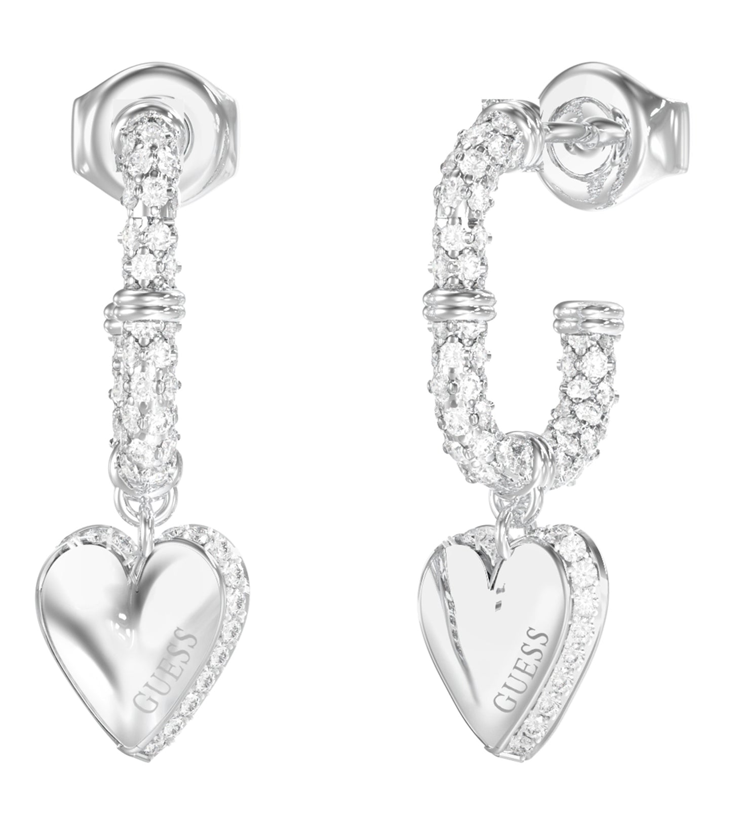 Ladies By Your Side Earrings Silver Steel