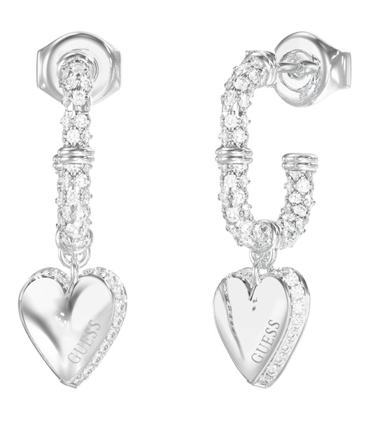Ladies By Your Side Earrings Silver Steel