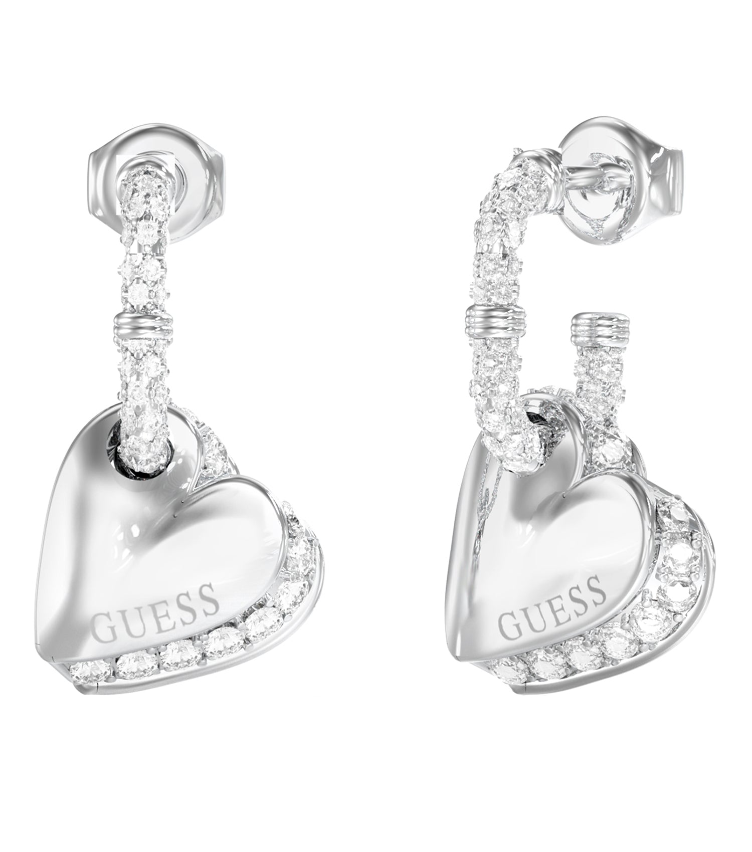 Ladies By Your Side Earrings Silver Steel