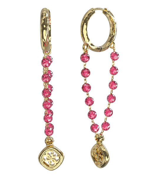 Women Jaipur Splendor Earrings Gold Steel