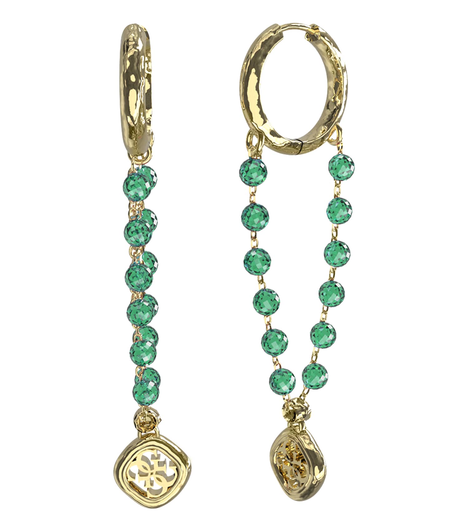 Women Jaipur Splendor Earrings Gold Steel