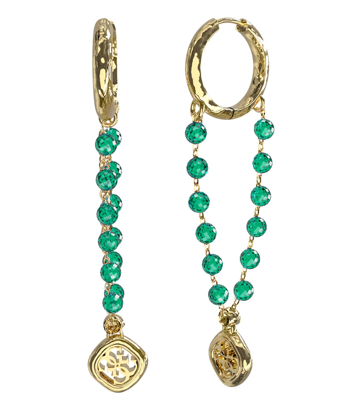 Women Jaipur Splendor Earrings Gold Steel