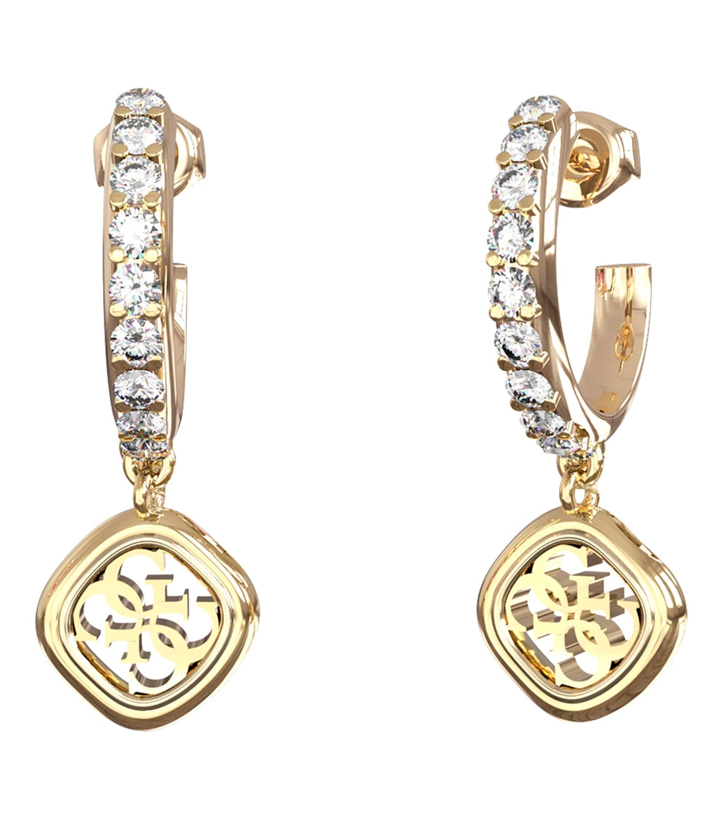 Women Jaipur Splendor Earrings Gold Steel