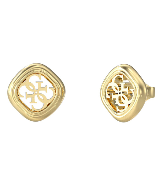 Women Jaipur Splendor Earrings Gold Steel