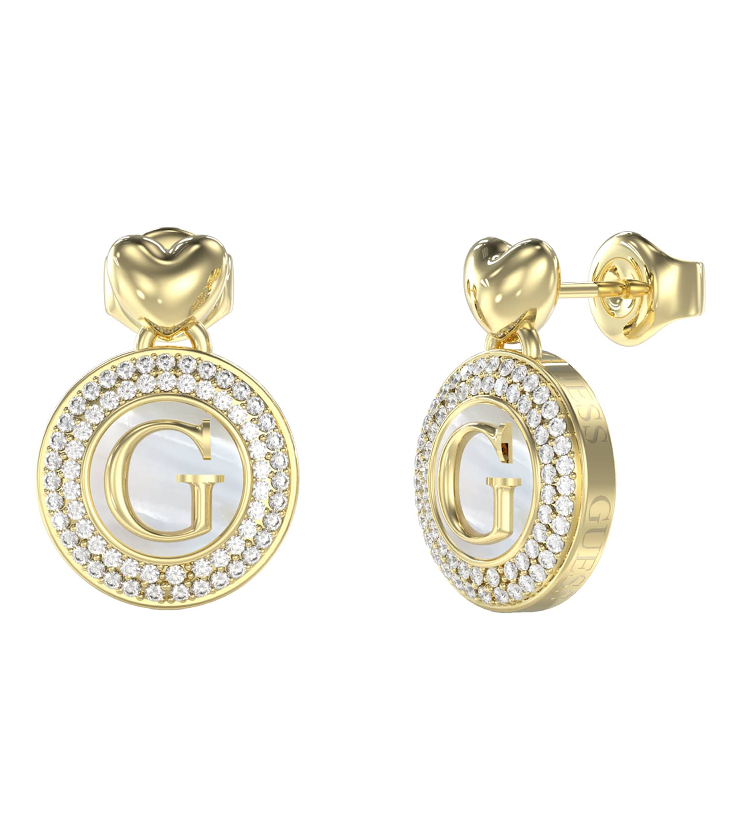 Women G Talisman Earrings Gold Steel