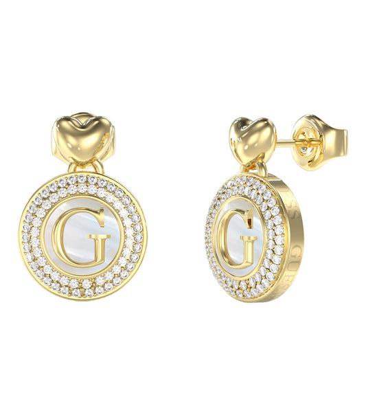 Women G Talisman Earrings Gold Steel