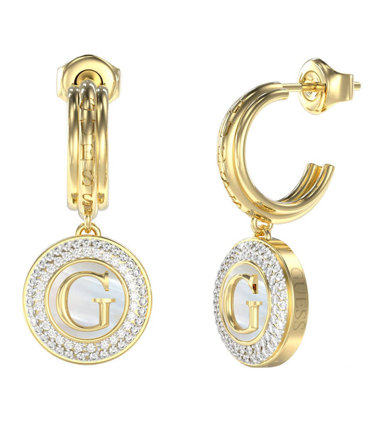 Women G Talisman Earrings Gold Steel