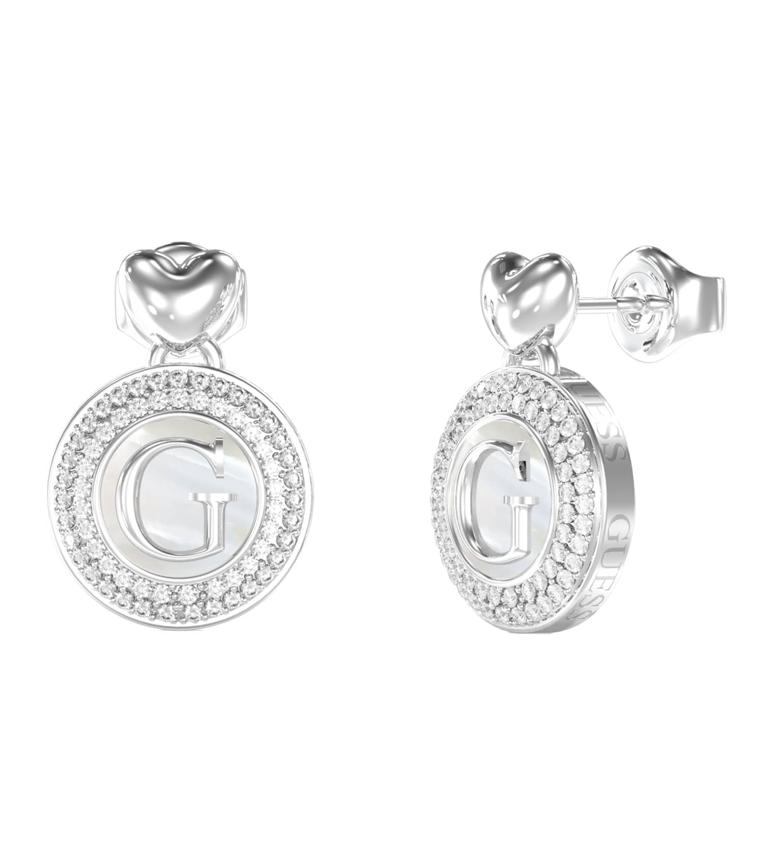 Women G Talisman Earrings Silver Steel