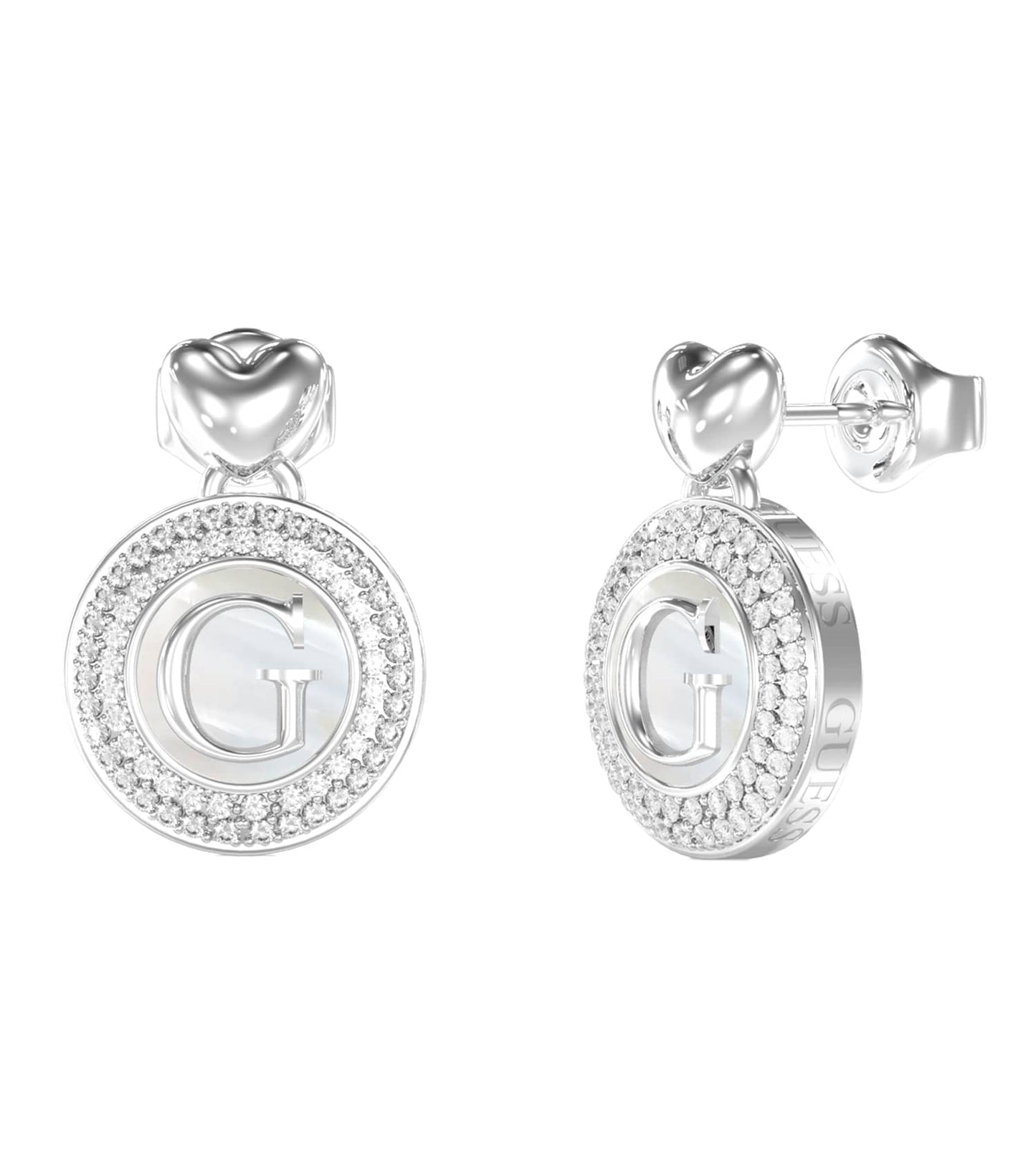 Women G Talisman Earrings Silver Steel