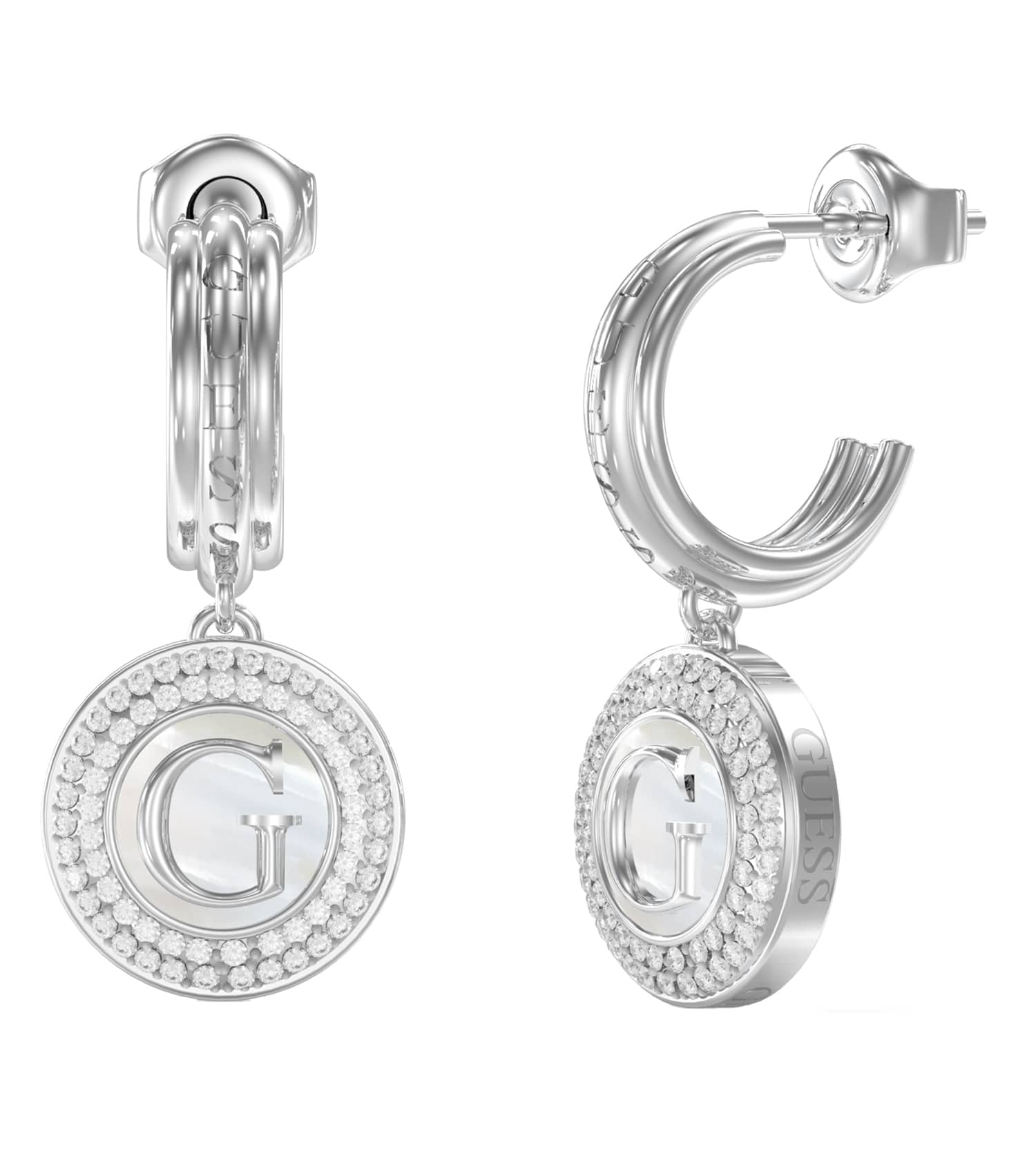 Women G Talisman Earrings Silver Steel