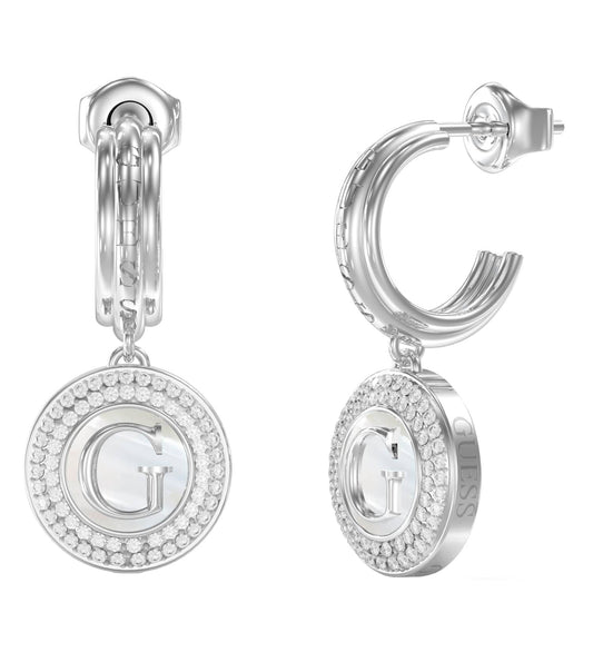 Women G Talisman Earrings Silver Steel
