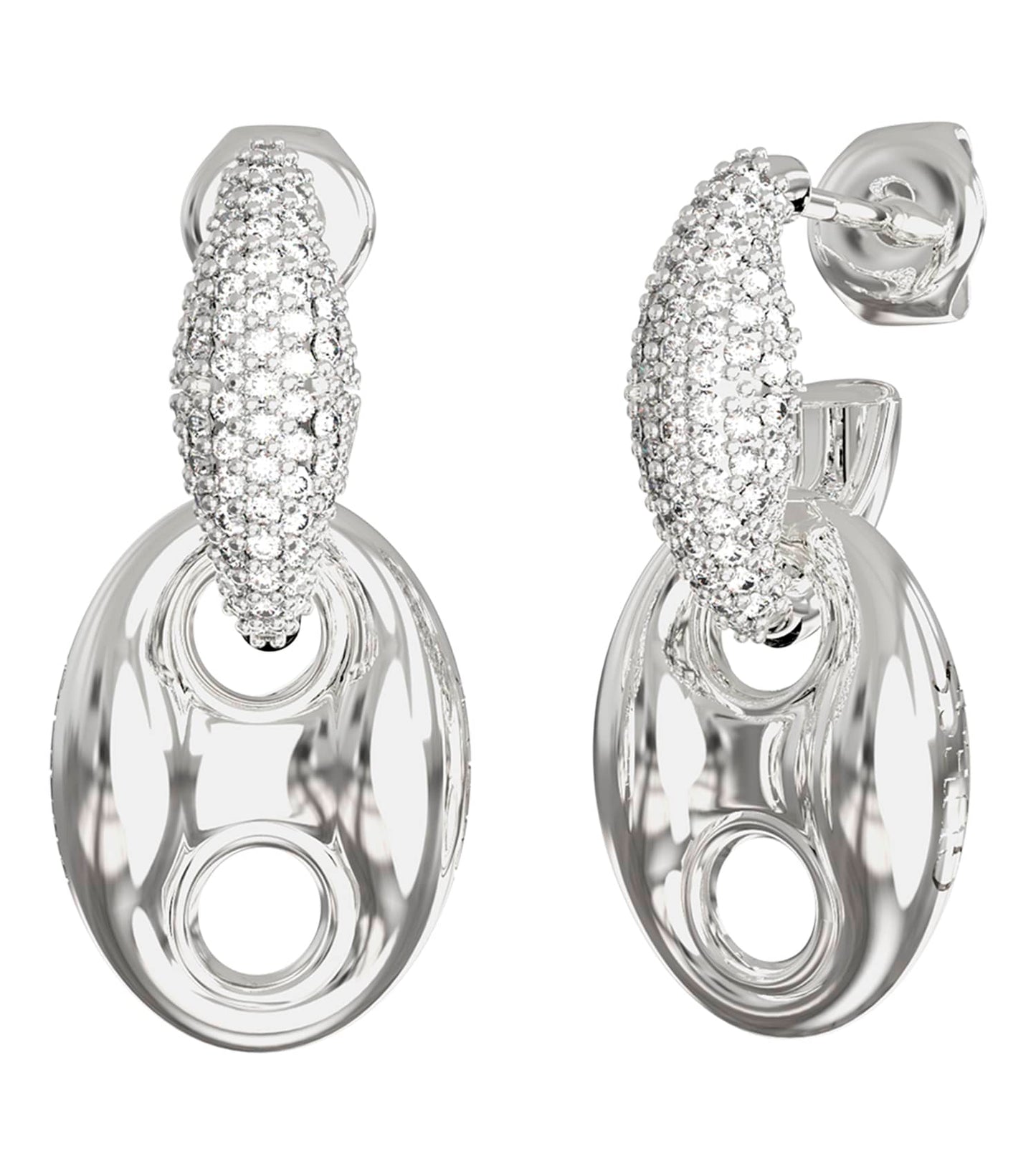 Women Marina Earrings Gold Steel