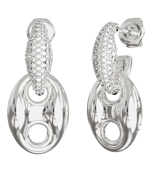 Women Marina Earrings Gold Steel