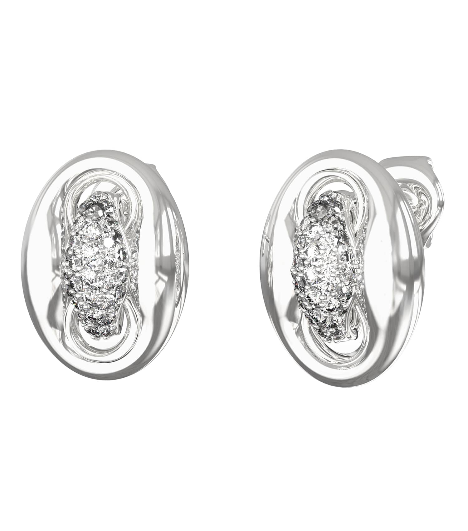 Women Marina Earrings Gold Steel