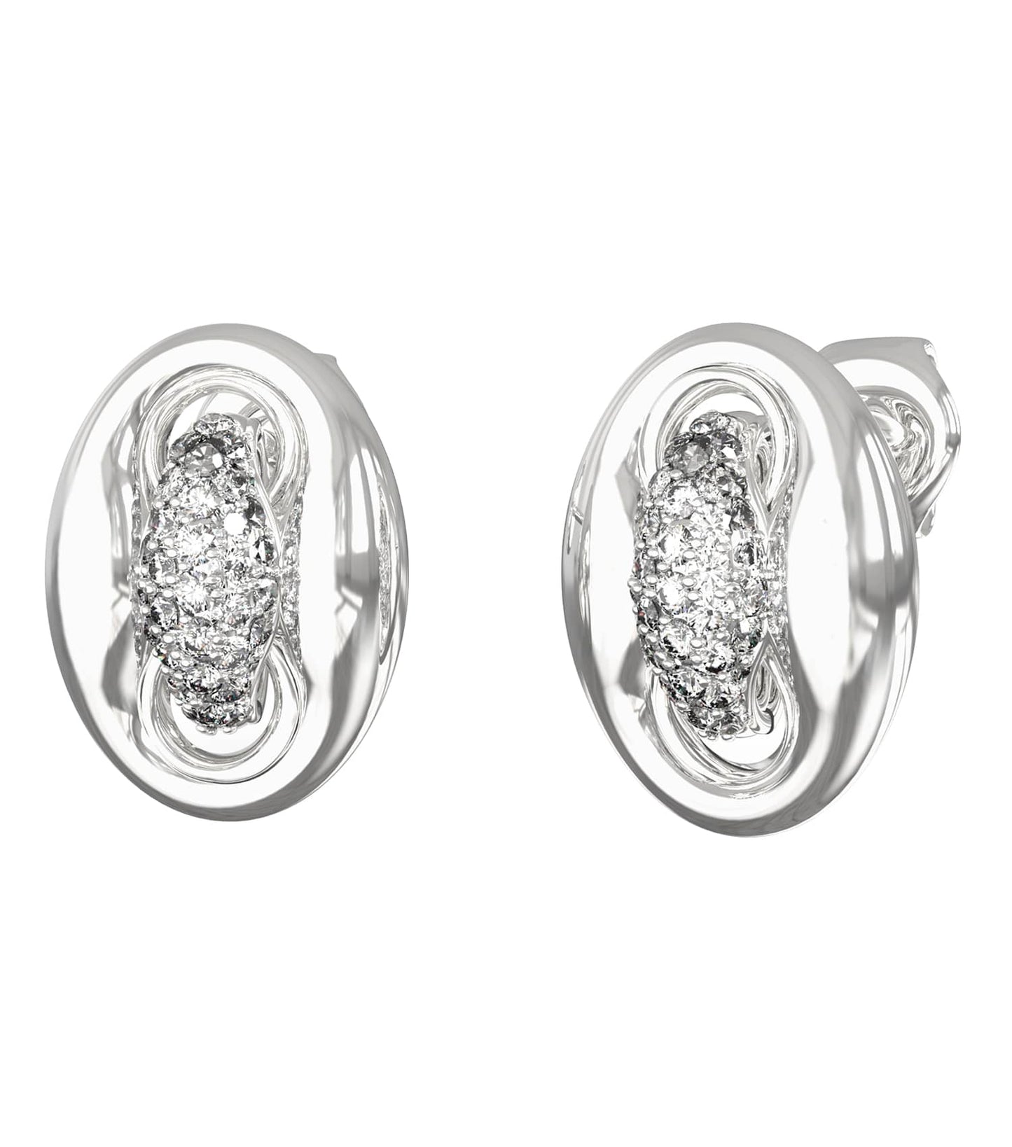 Women Marina Earrings Gold Steel