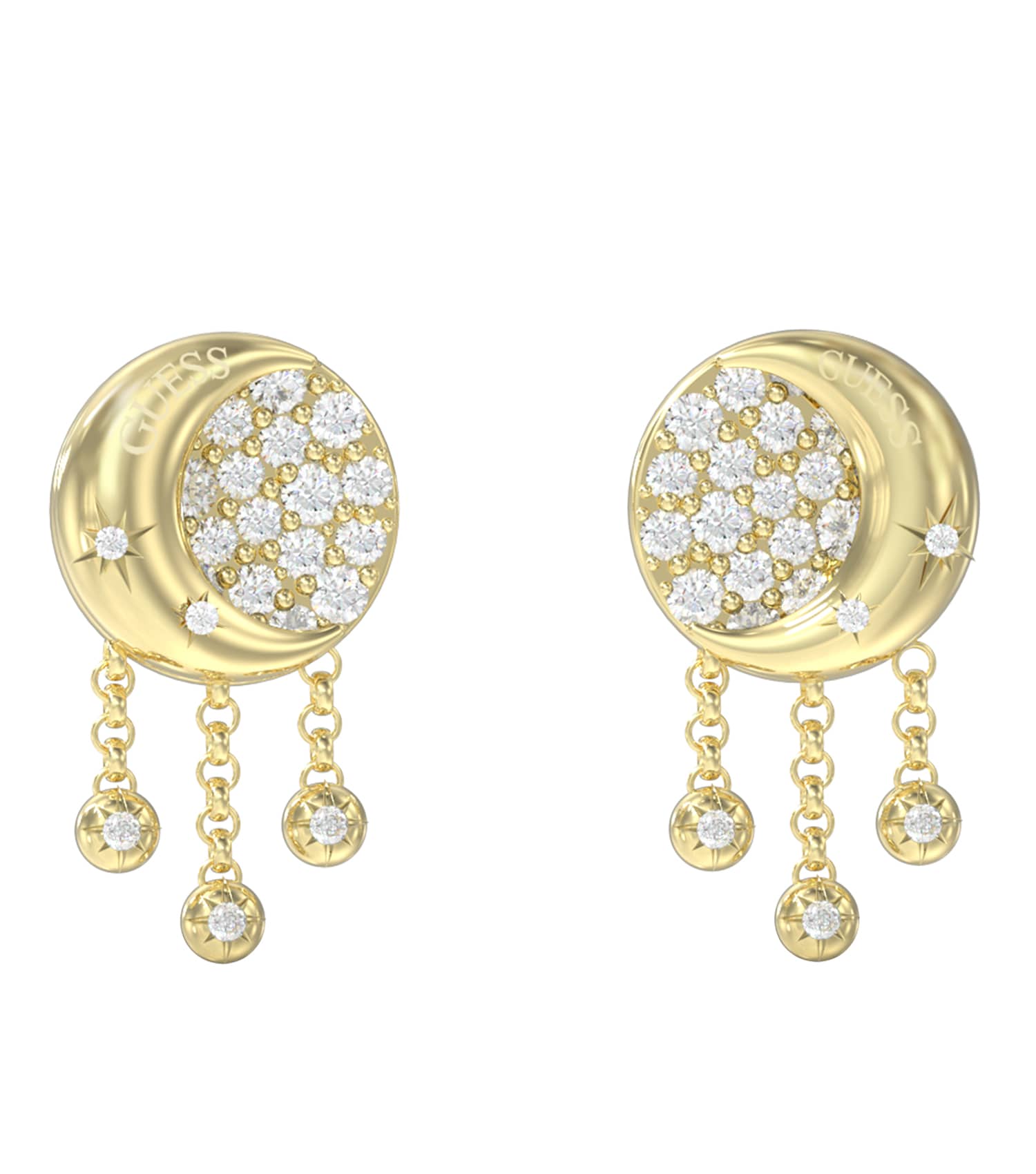 Women Aurora Earrings Gold Steel