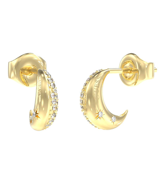 Women Aurora Earrings Gold Steel