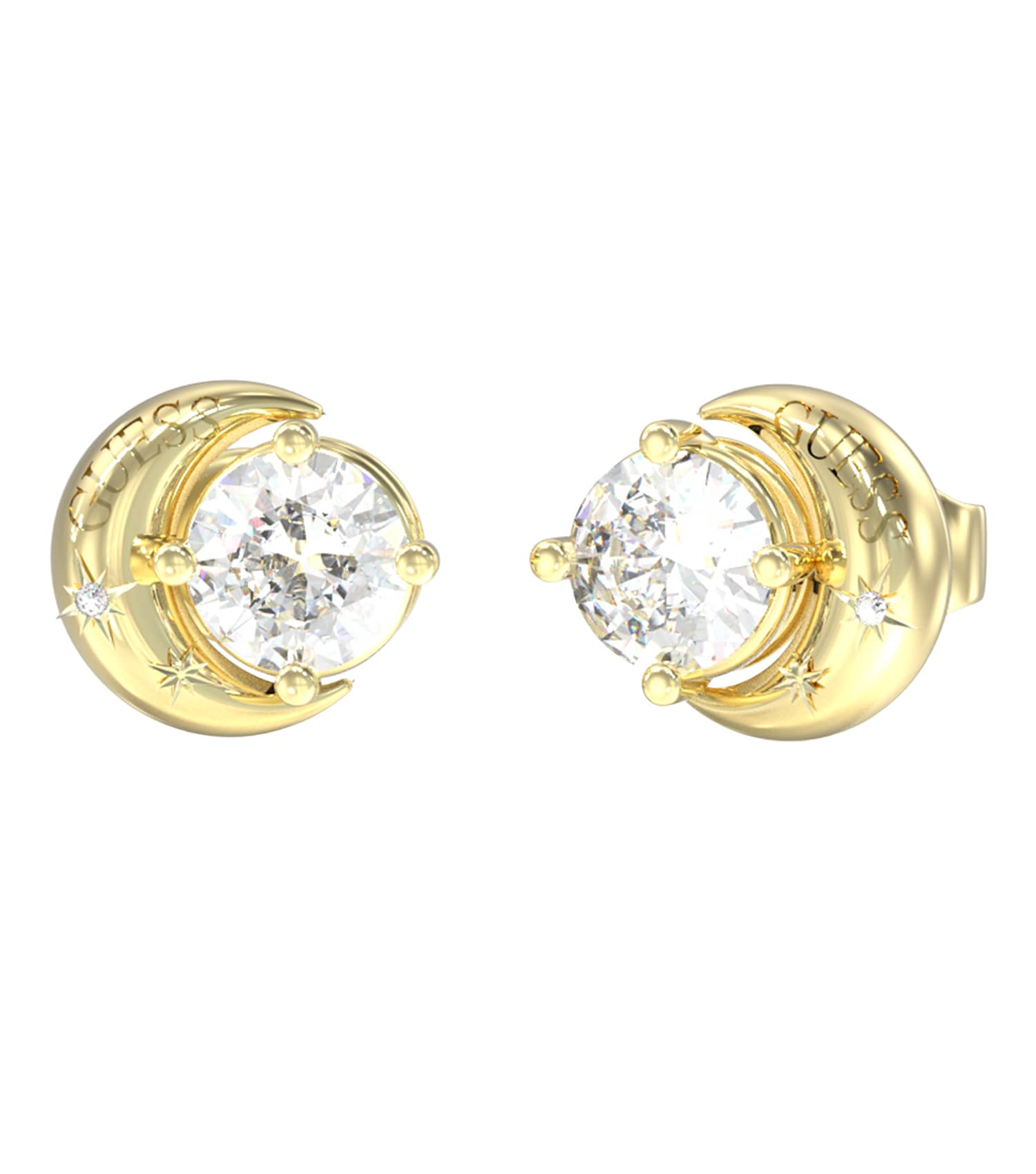 Women Aurora Earrings Gold Steel