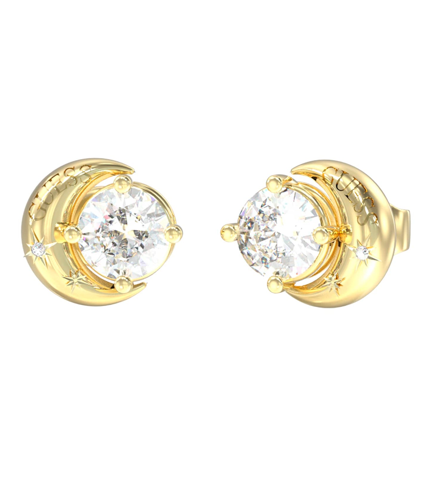 Women Aurora Earrings Gold Steel