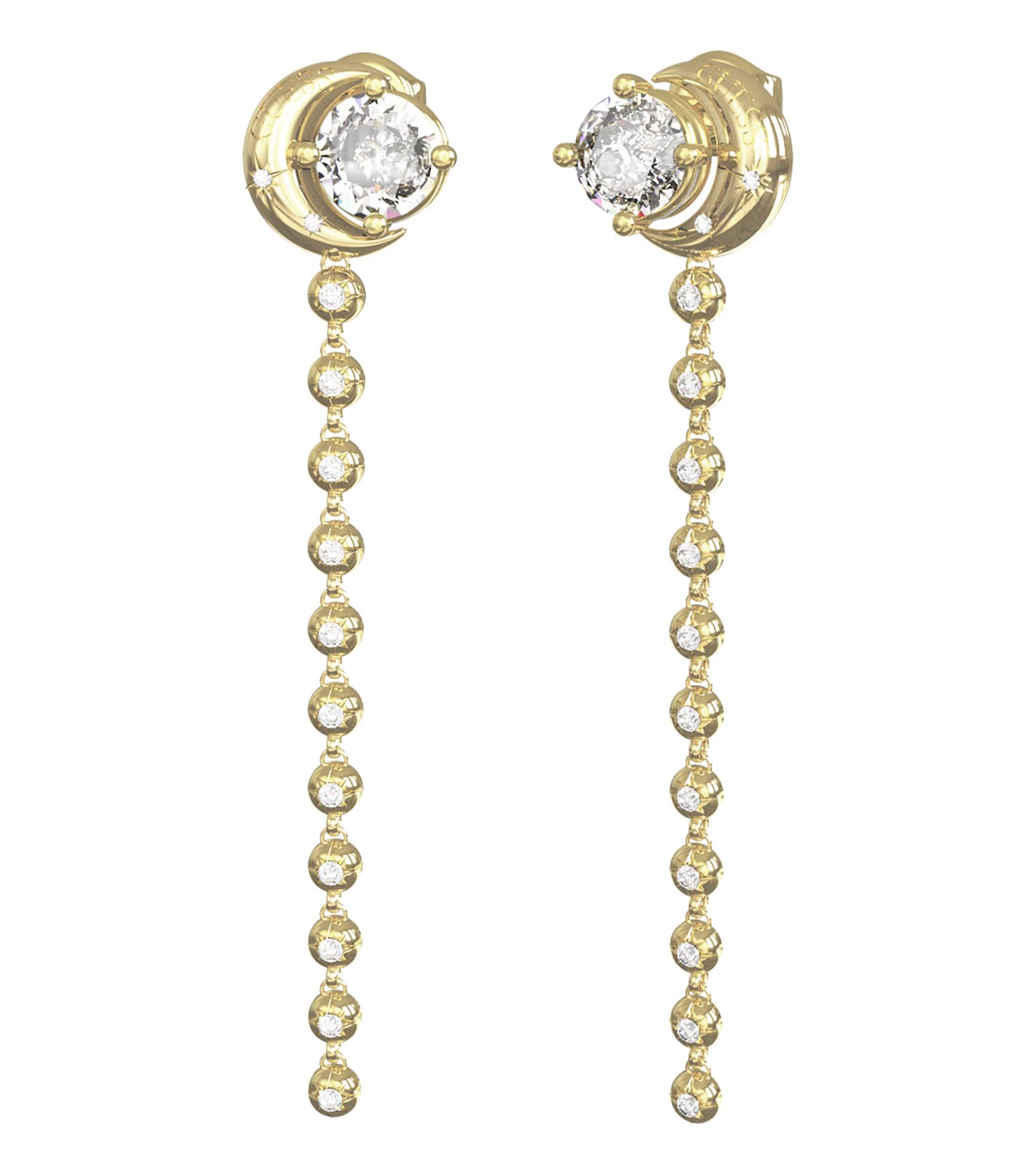 Women Aurora Earrings Gold Steel
