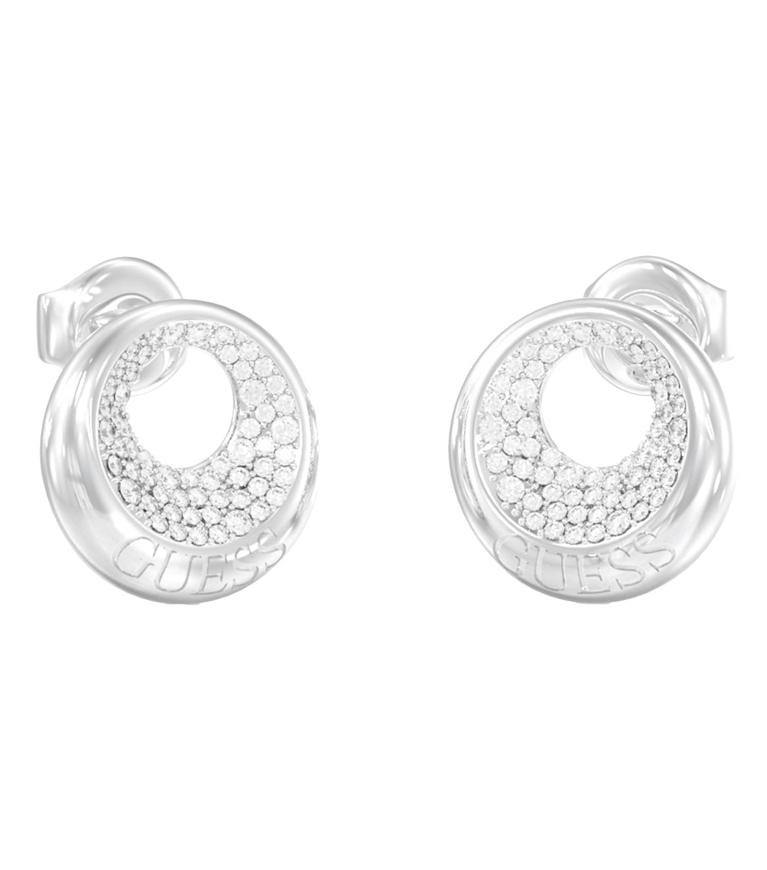 Women Moon Drops Earrings Gold Steel