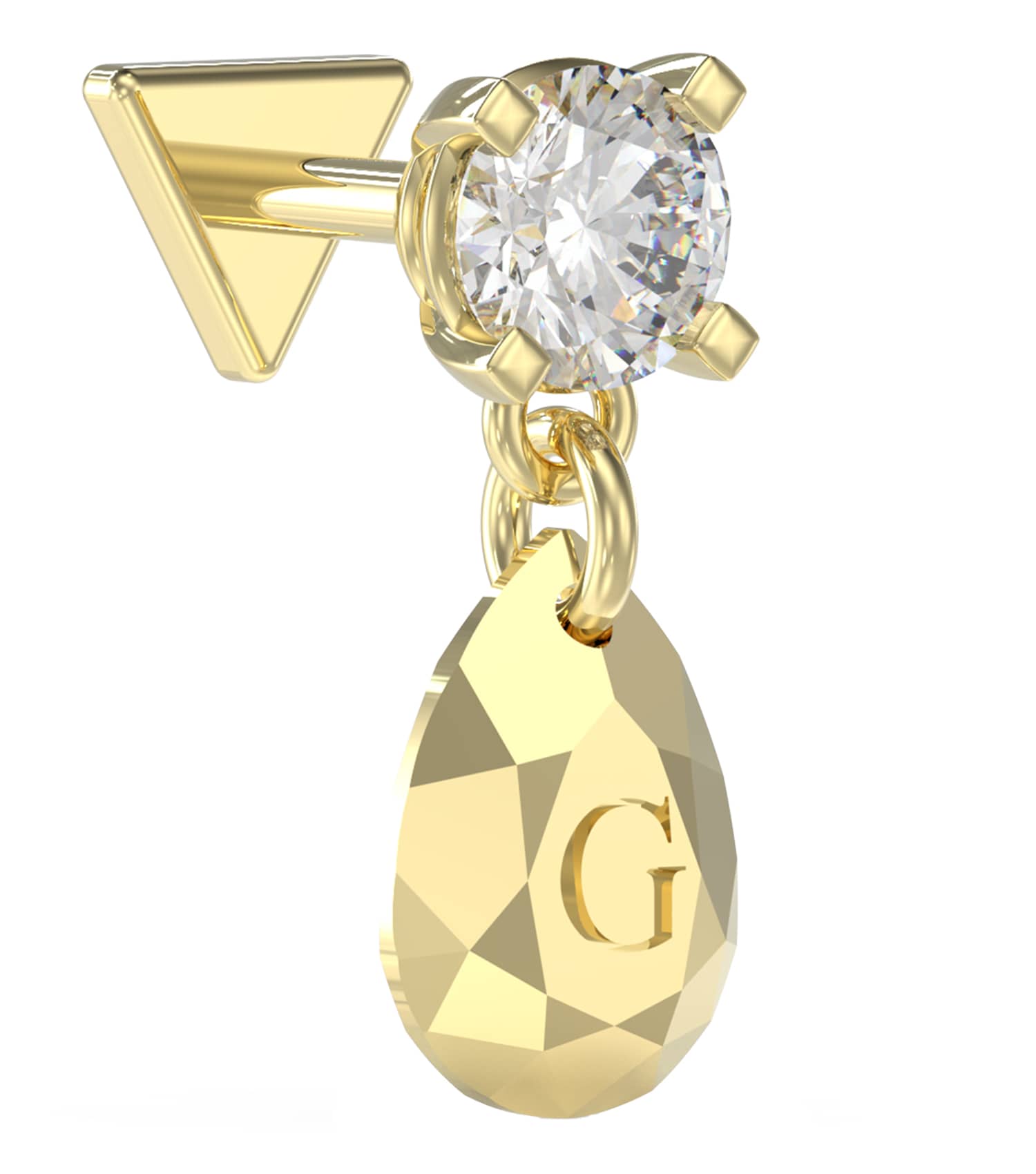 Women Piercing Studio Earrings Gold Steel