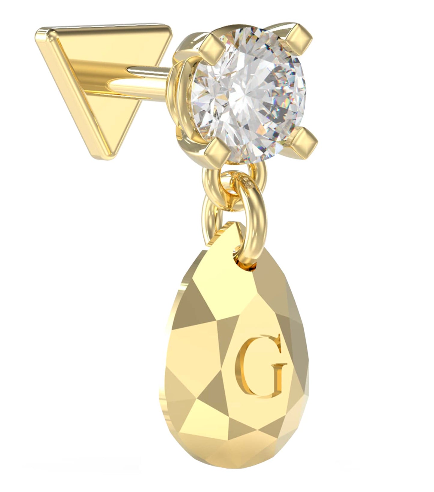 Women Piercing Studio Earrings Gold Steel