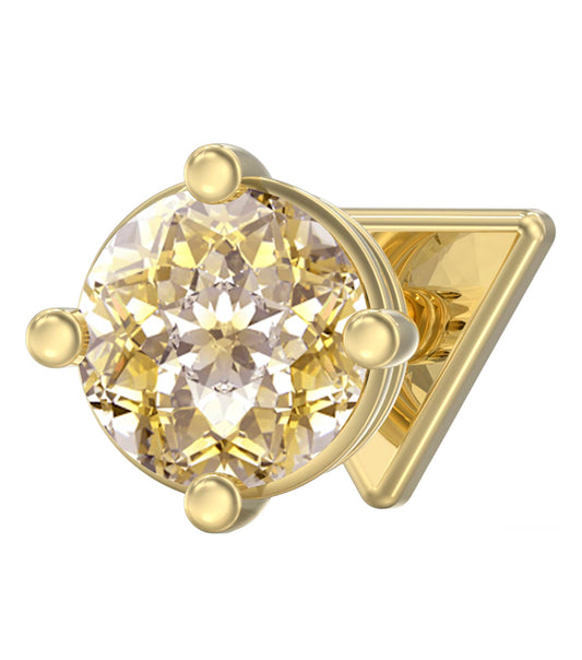 Women Piercing Studio Earrings Gold Steel