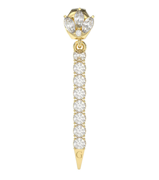Women Piercing Studio Earrings Gold Steel
