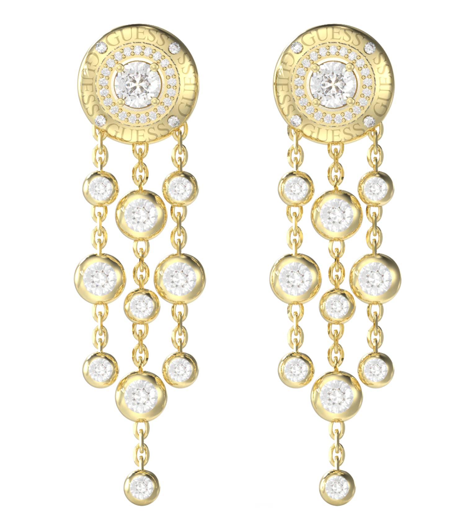 Women Sparks Earrings Gold Steel