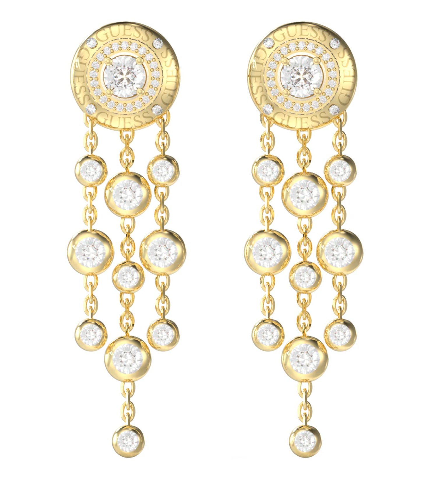 Women Sparks Earrings Gold Steel