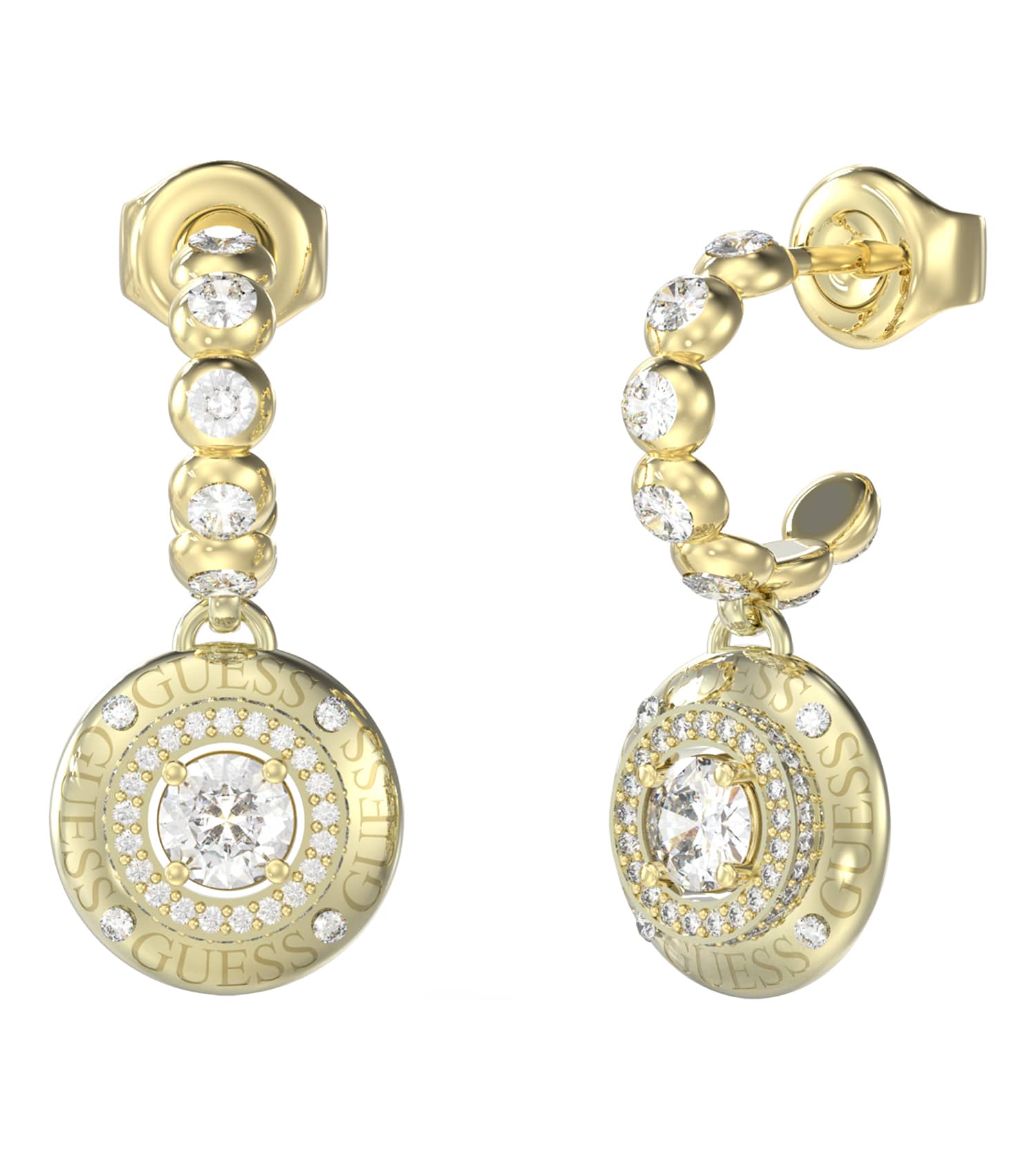 Women Sparks Earrings Gold Steel