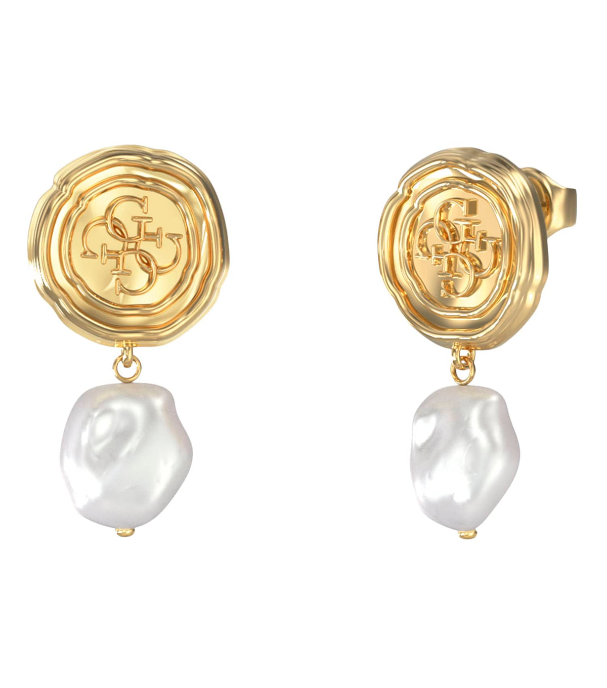 Ladies Morning Grace Earrings Gold Steel