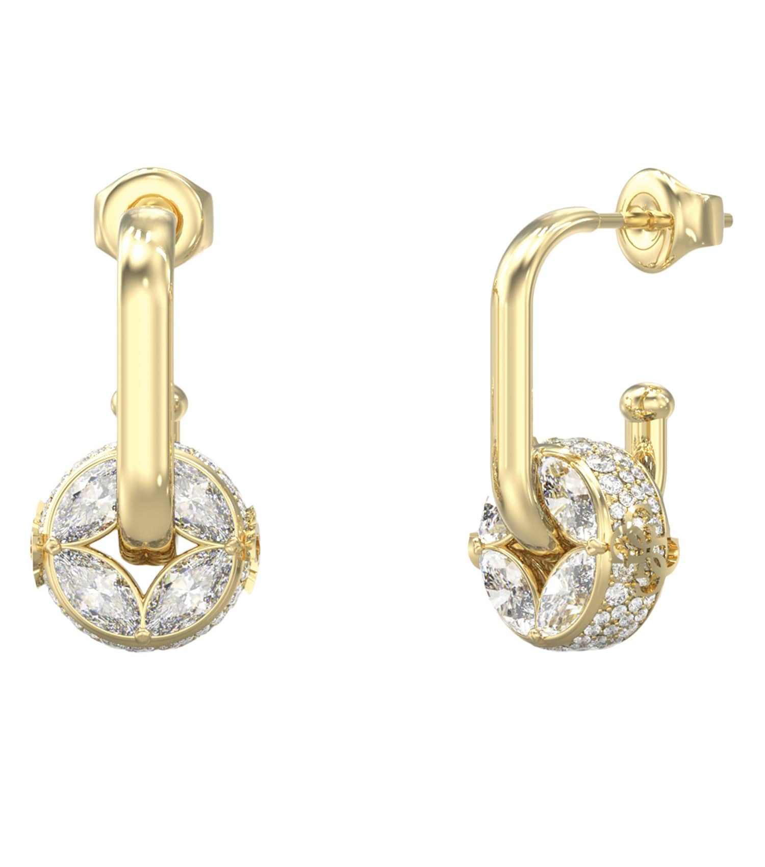 Ladies 4G Supreme Earrings Gold Steel