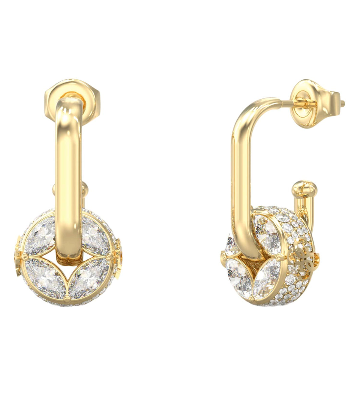 Ladies 4G Supreme Earrings Gold Steel