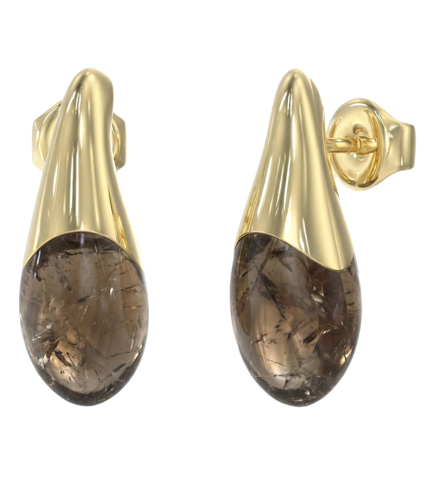 Ladies True Colors Earrings Gold Steel