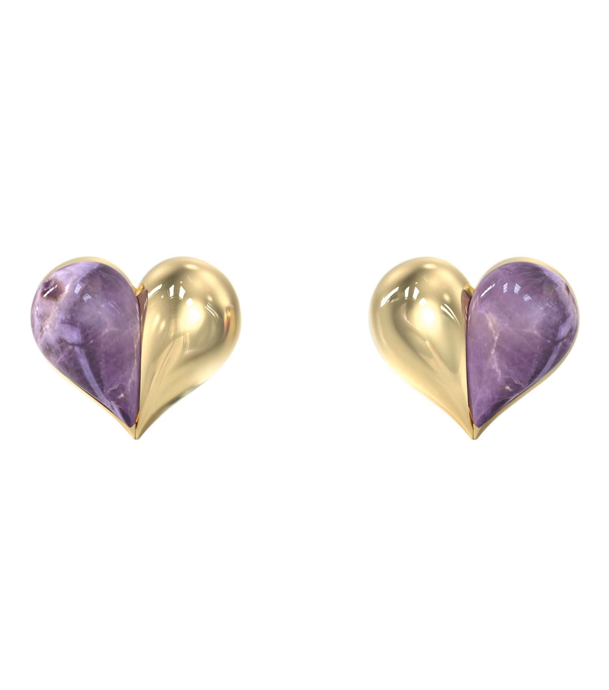 Ladies True Colors Earrings Gold Steel