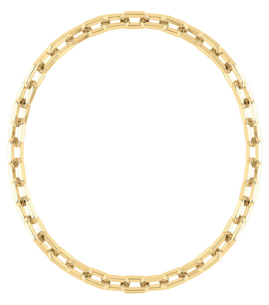 Women Guess Id Necklace Gold Steel