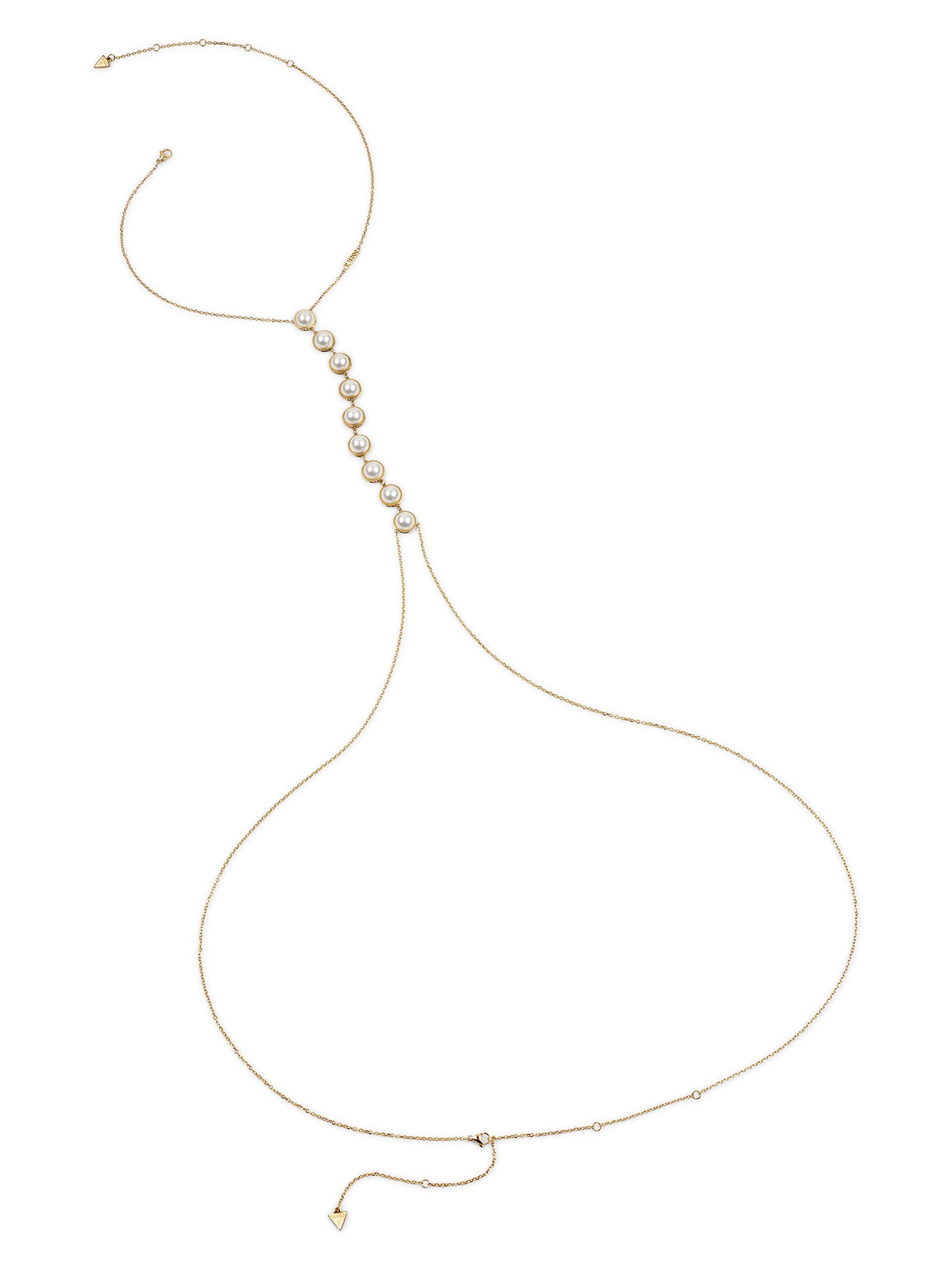 Women Guess Id Necklace Gold OS