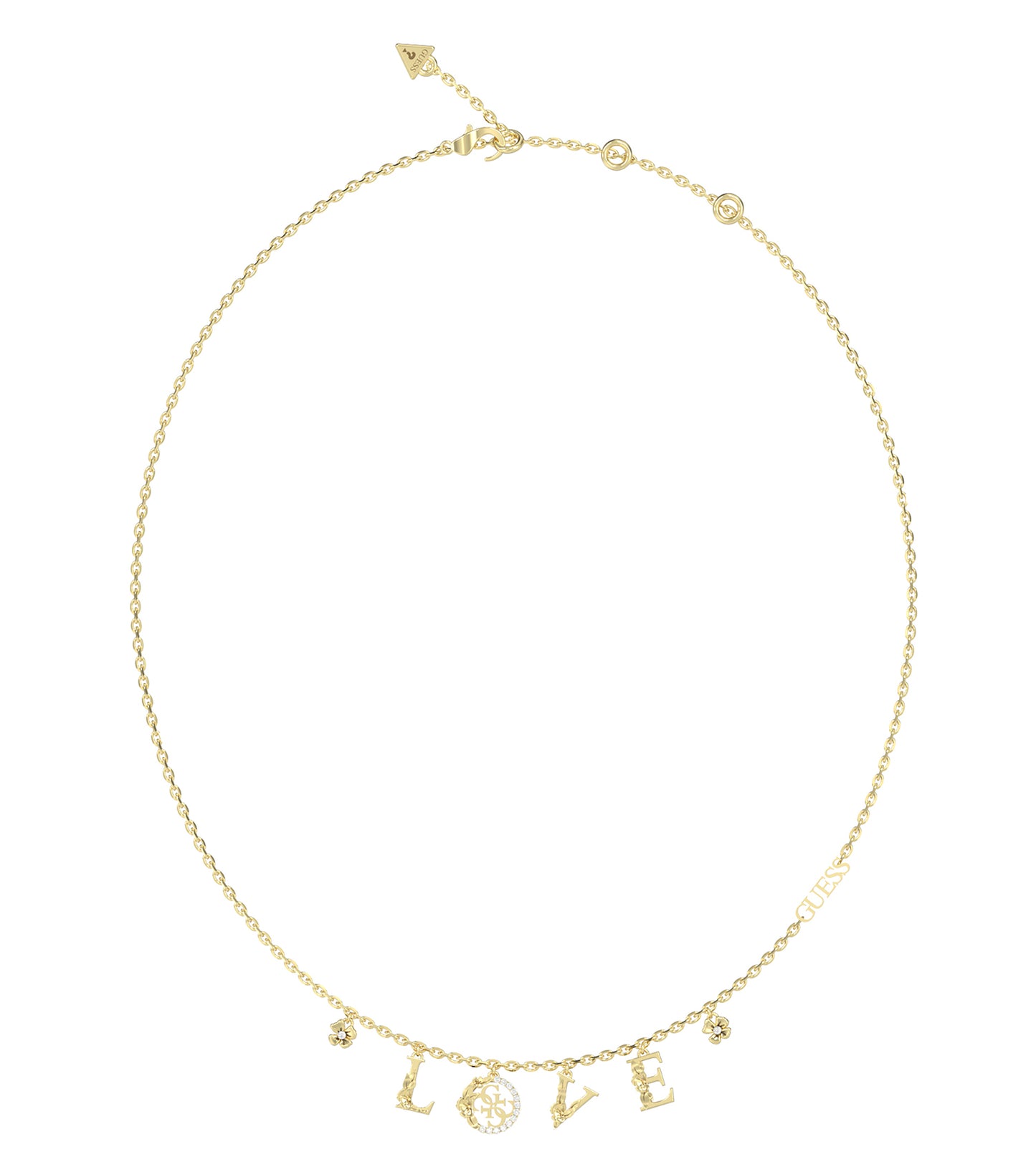 Women Guess Id Necklace Gold OS