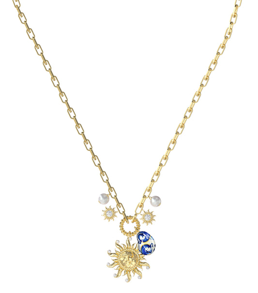 Women Guess Id Necklace Gold OS