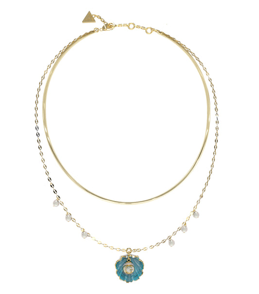 Women Guess Id Necklace Gold OS