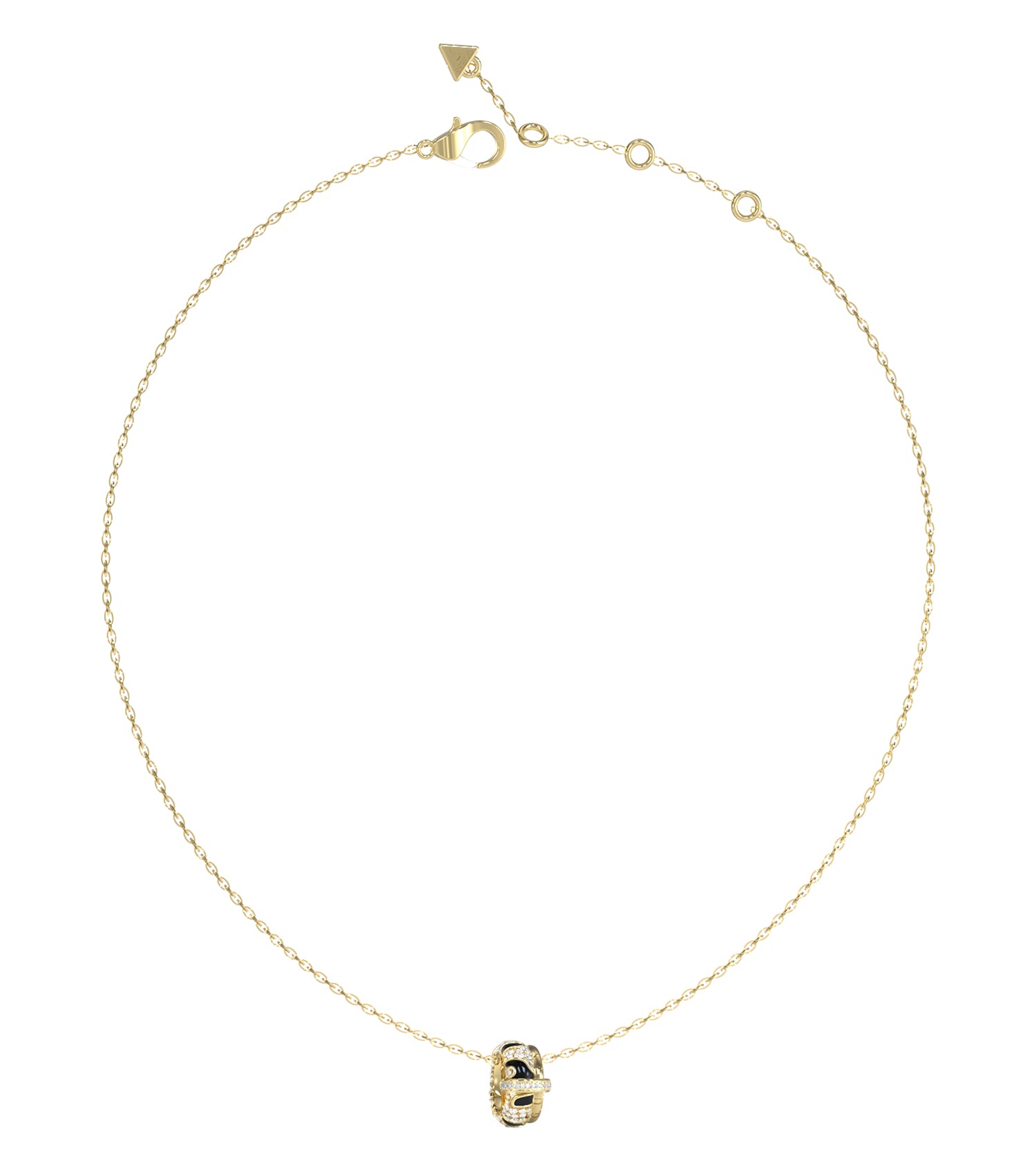 Women Guess Id Necklace Gold OS