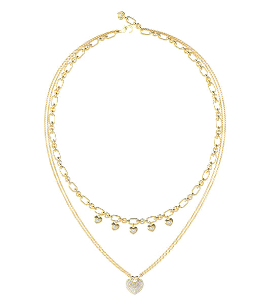 Women Guess Id Necklace Gold OS