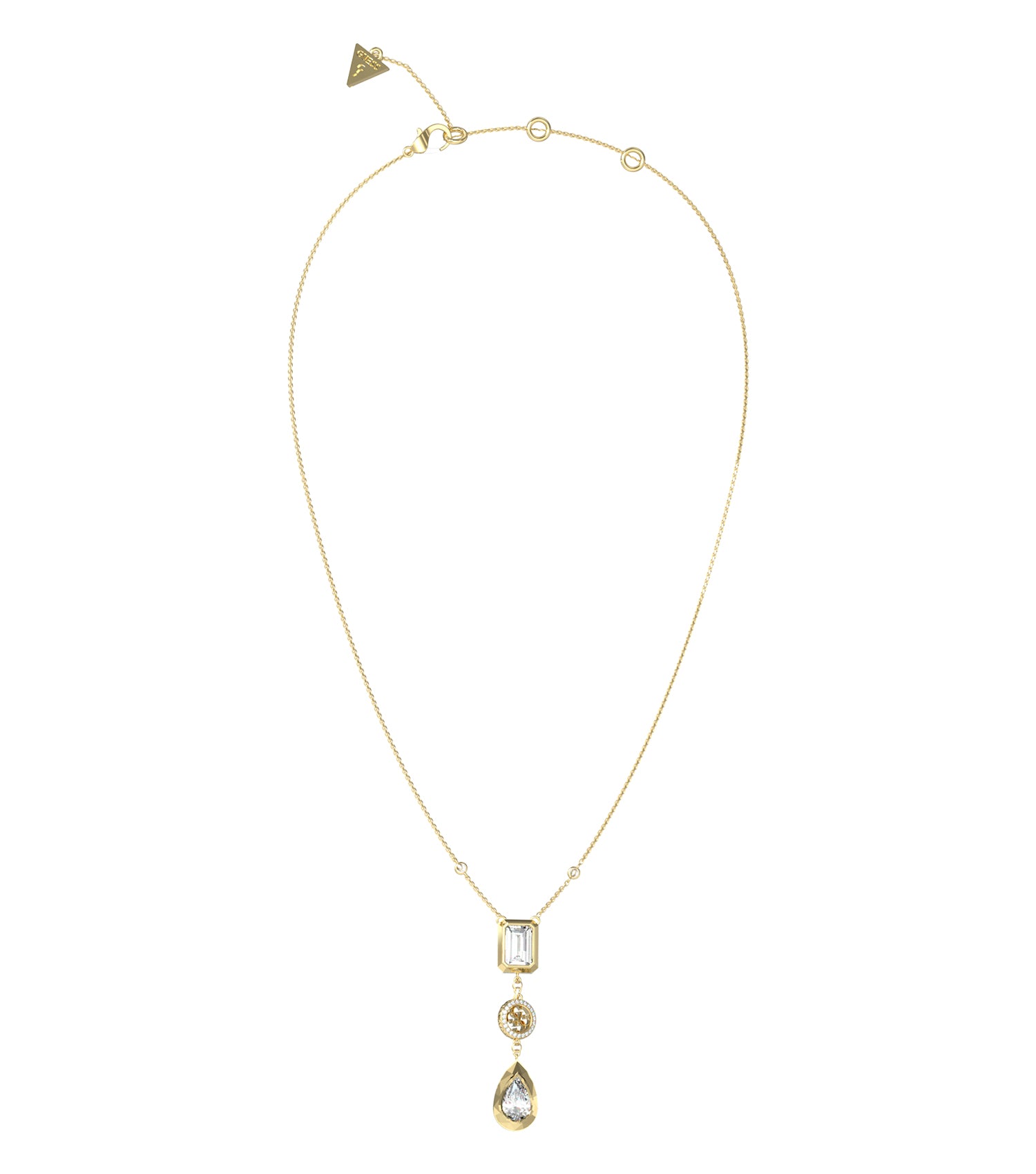 Women Guess Id Necklace Gold OS